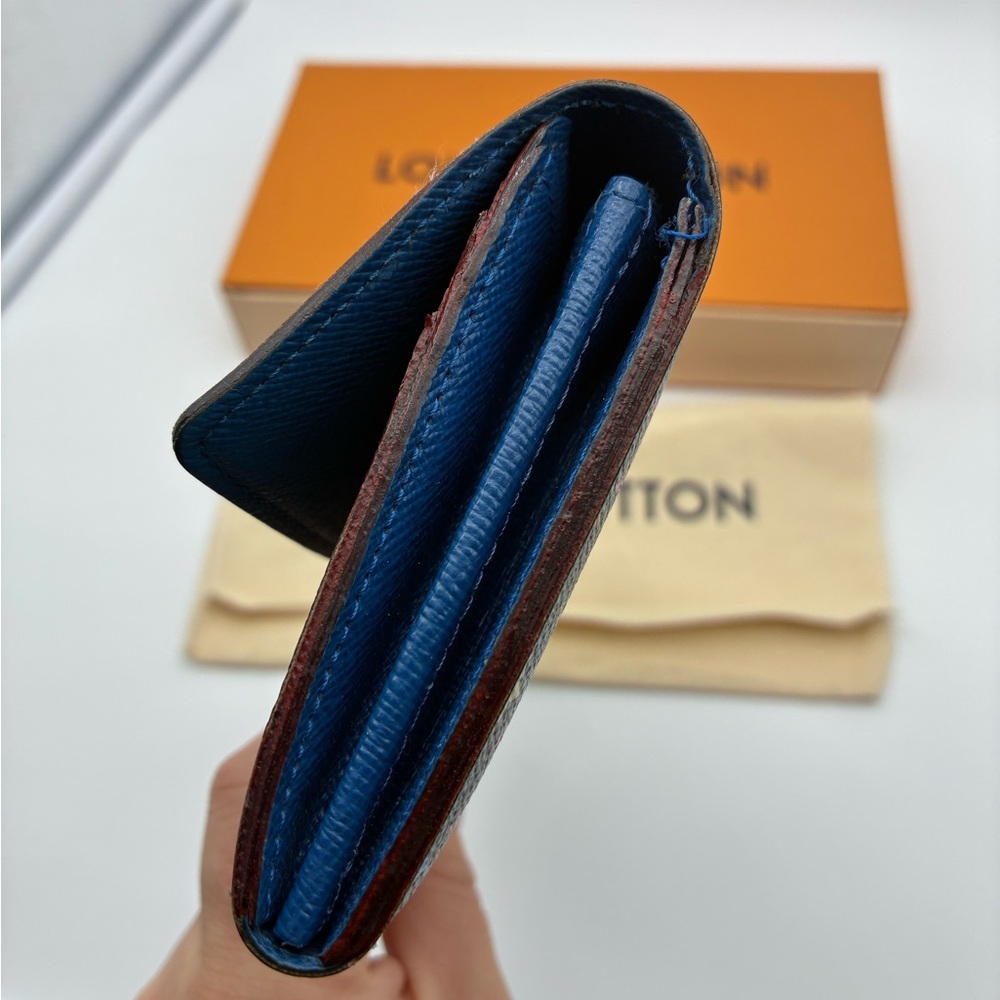 LOUIS VUITTON BLACK MURAKAMI NOIR MULTI COLOR SARAH WALLET LIMITED EDITION - Picture 10 of 14